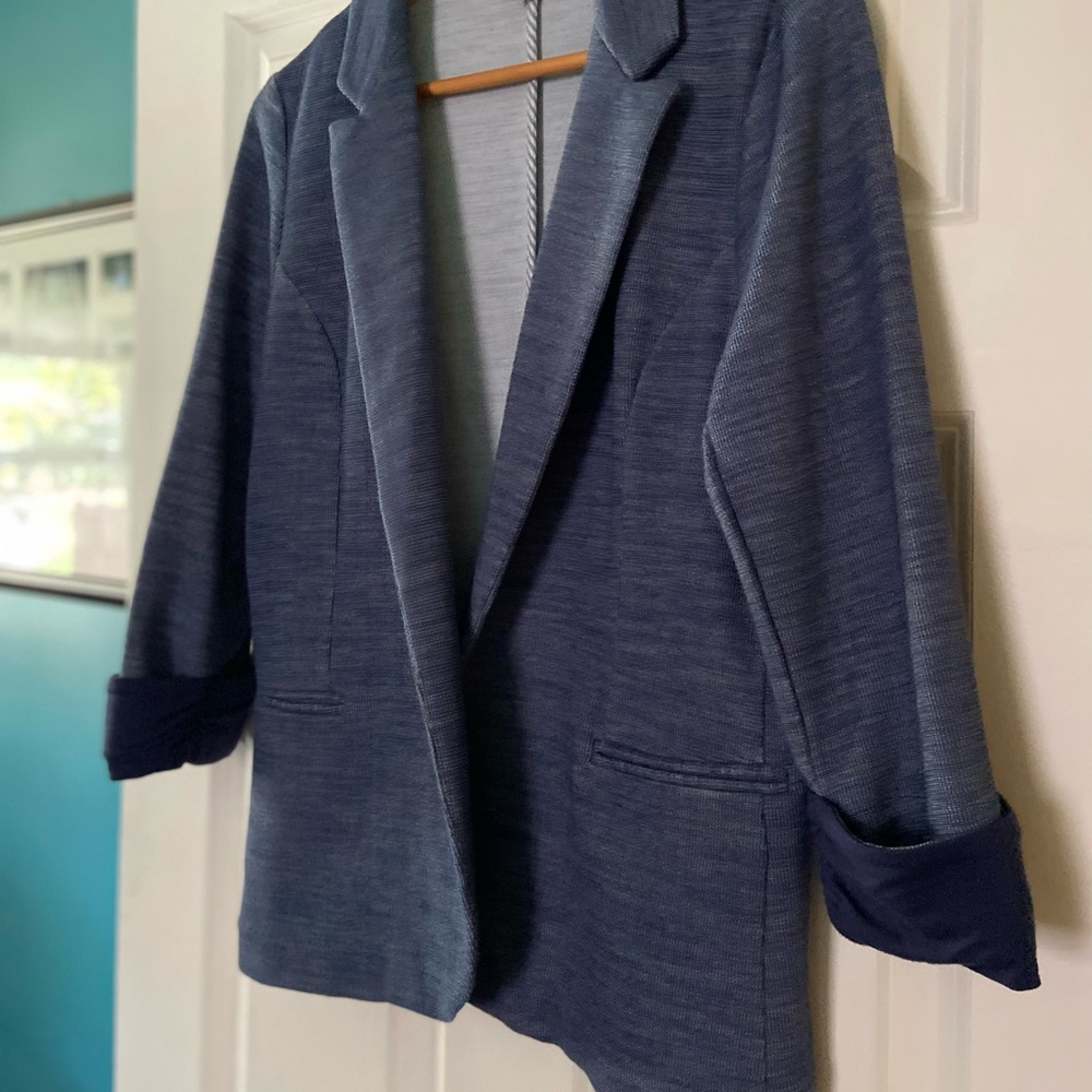 Stitch Fix blazer, 3/4 sleeve, Skies Are Blue